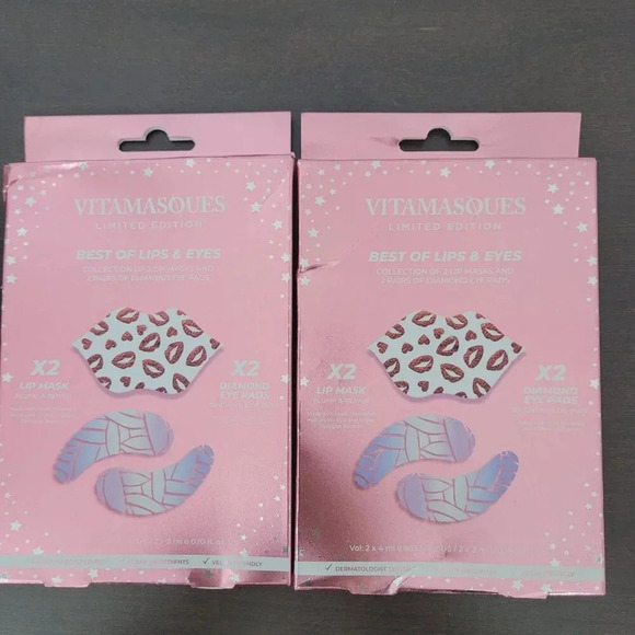 2 Pack of Vitamask Limited Edition Best Of Lips & Eyes Gift Set  14CT - Picture 1 of 4